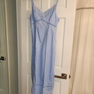 Madewell Light Blue Midi Linen Dress - Size 12